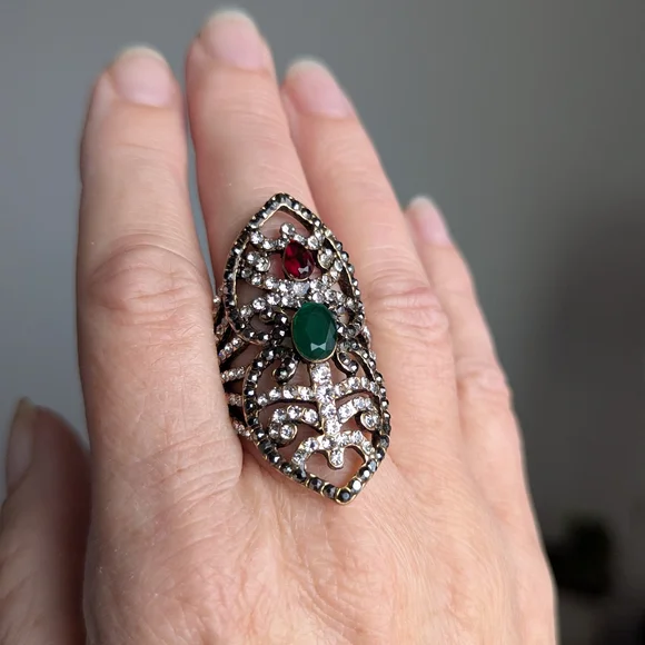 Unique Multi-Stone Ring - Picture 2 of 6